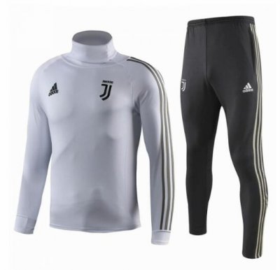 Juventus 2018/19 White High Collar Training Suit (Sweat Shirt+Trouser)
