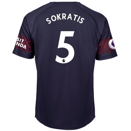 Arsenal 2018/19 Sokratis 5 Away Shirt Soccer Jersey