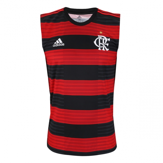 CR Flamengo 2018/19 Home Vest Shirt Soccer Jersey - Click Image to Close