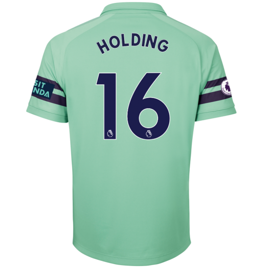 Arsenal 2018/19 Rob Holding 16 Third Shirt Soccer Jersey - Click Image to Close