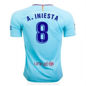 Barcelona 2017/18 Away A. Iniesta #8 Shirt Soccer Jersey