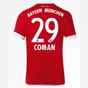 Bayern Munich 2017/18 Home Coman #29 Shirt Soccer Jersey