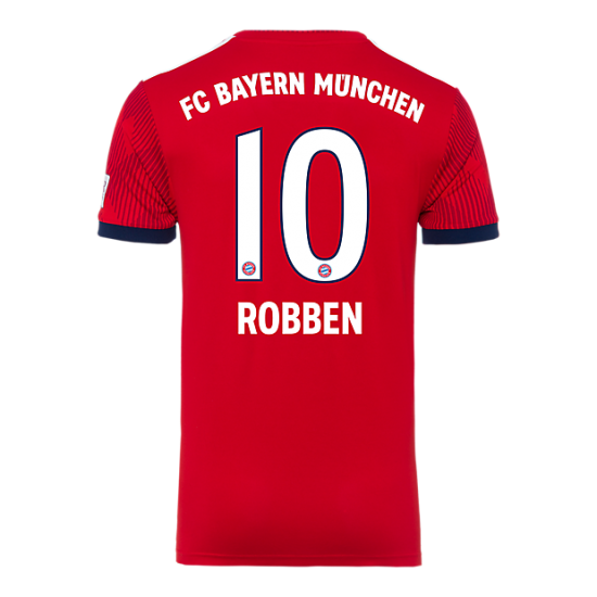 Bayern Munich 2018/19 Home 10 Robben Shirt Soccer Jersey - Click Image to Close