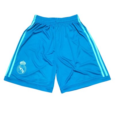 Real Madrid 2018/19 Blue Goalkeeper Soccer Shorts