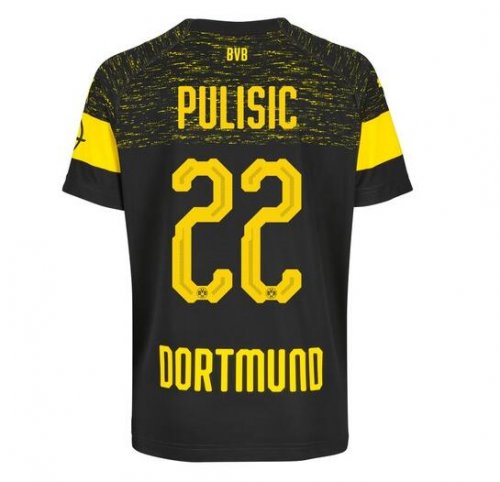 Borussia Dortmund 2018/19 Pulisic 22 Away Shirt Soccer Jersey