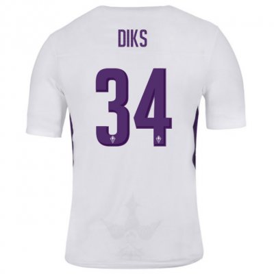 Fiorentina 2018/19 DIKS 34 Away Shirt Soccer Jersey