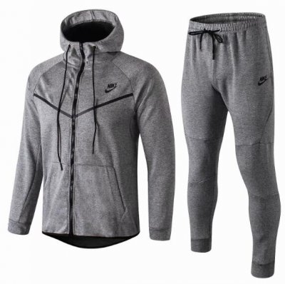 NK Tech Fleece 2019/2020 Grey Training Suit (Hoodie Jacket+Trouser)