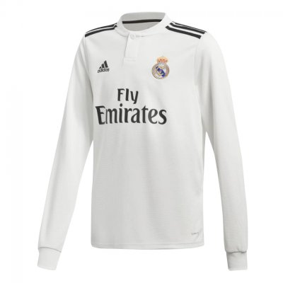 Real Madrid 2018/19 Long Sleeve Home Shirt Soccer Jersey