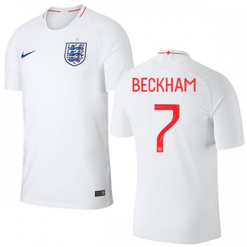 England 2018 FIFA World Cup DAVID BECKHAM 7 Home Shirt Soccer Jersey