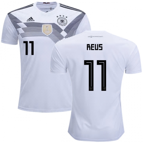 Germany 2018 World Cup MARCO REUS 11 Home Shirt Soccer Jersey - Click Image to Close