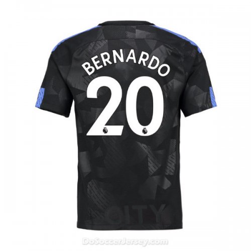 Manchester City 2017/18 Third Bernardo #20 Shirt Soccer Jersey