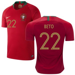 Portugal 2018 World Cup BETO 22 Home Shirt Soccer Jersey