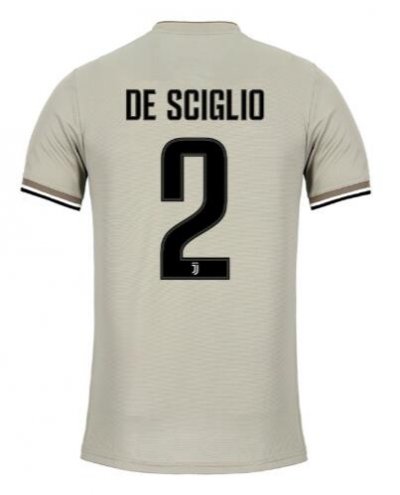 Juventus 2018-19 Away MATTIA DE SCIGLIO Shirt Soccer Jersey