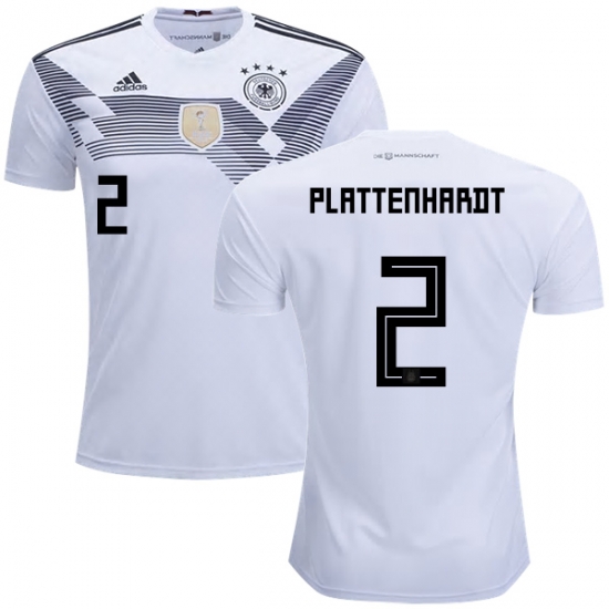 Germany 2018 World Cup MARVIN PLATTENHARDT 2 Home Shirt Soccer Jersey - Click Image to Close
