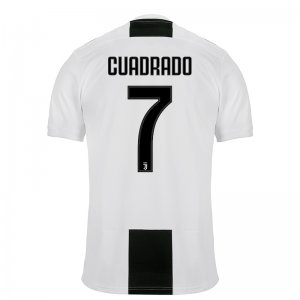 Juventus 2018-19 Home CUADRADO 7 Shirt Soccer Jersey