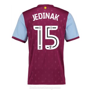 Aston Villa 2017/18 Home Jedinak #15 Shirt Soccer Jersey