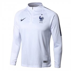 France 2018 World Cup Zipper Training Sweat Top White
