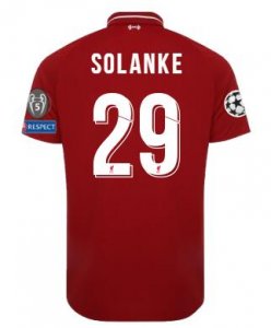 Liverpool 2018/19 Home SOLANKE Shirt UCL Soccer Jersey