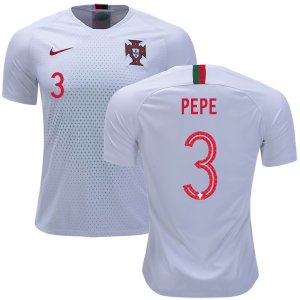 Portugal 2018 World Cup PEPE 3 Away Shirt Soccer Jersey