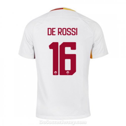 AS ROMA 2017/18 Away DE ROSSI #16 Shirt Soccer Jersey