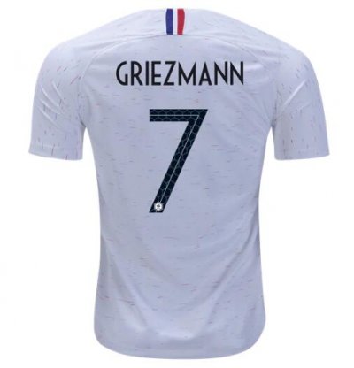 France 2018 World Cup Away Antoine Griezmann 7 Shirt Soccer Jersey