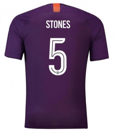 Manchester City 2018/19 Stones 5 UCL Cup Third Shirt Soccer Jersey