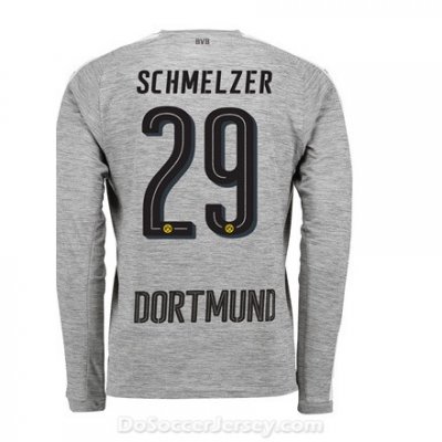 Borussia Dortmund 2017/18 Third Schmelzer #29 Long Sleeve Soccer Shirt