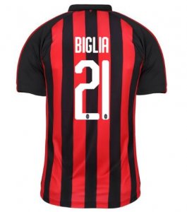 AC Milan 2018/19 BIGLIA 21 Home Shirt Soccer Jersey