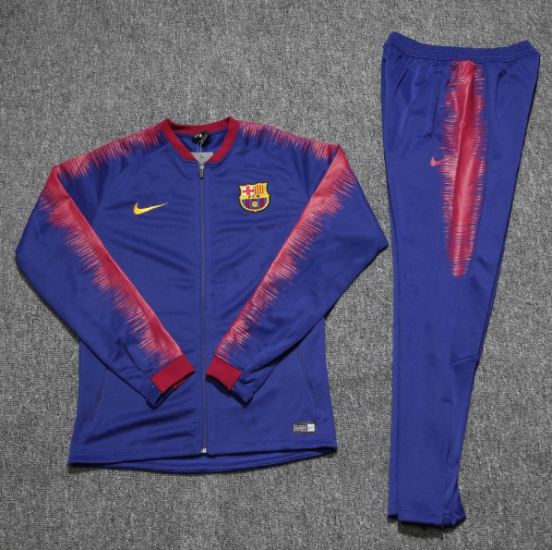 Barcelona 2018/19 Blue Training Suit (Jacket+Trouser) - Click Image to Close