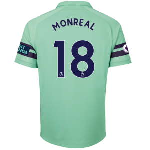 Arsenal 2018/19 Nacho Monreal 18 Third Shirt Soccer Jersey