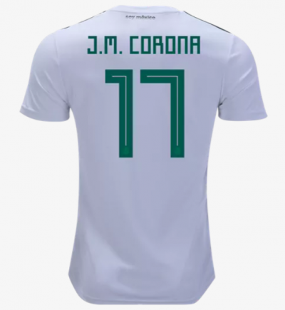 Mexico 2018 World Cup Away Jesus Manuel Corona Shirt Soccer Jersey