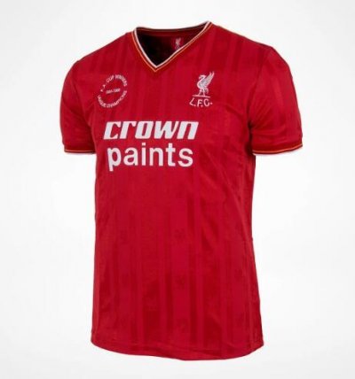 Liverpool 1985-1986 Double Victory Home Retro Shirt Soccer Jersey