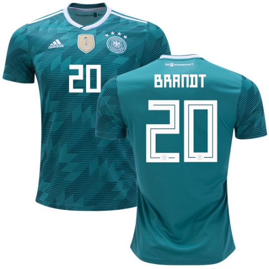 Germany 2018 World Cup JULIAN BRANDT 20 Away Shirt Soccer Jersey - Click Image to Close