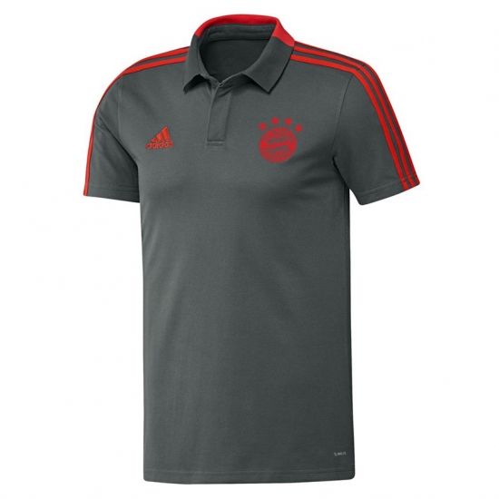 Bayern Munich 2018 Grey Polo Shirt - Click Image to Close