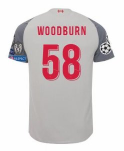 Liverpool 2018/19 BEN WOODBURN 58 UCL Third Shirt Soccer Jersey