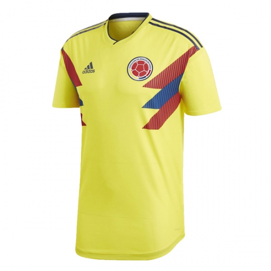 Colombia 2018 World Cup Home Shirt Soccer Jersey - Click Image to Close