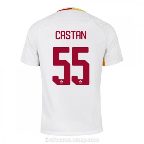 AS ROMA 2017/18 Away CASTAN #55 Shirt Soccer Jersey