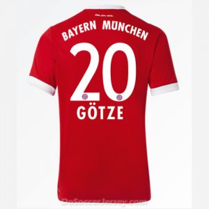 Bayern Munich 2017/18 Home Götze #20 Shirt Soccer Jersey
