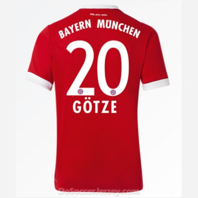 Bayern Munich 2017/18 Home Götze #20 Shirt Soccer Jersey