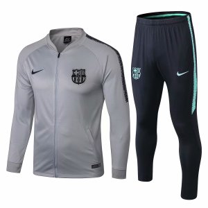 Barcelona 2018/19 Light Grey Training Suit (Jacket+Trouser)