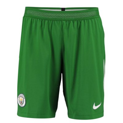 Manchester City 2017/18 Green Goalkeeper Soccer Shorts