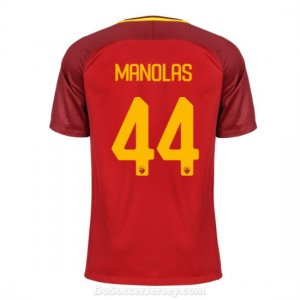 AS ROMA 2017/18 Home MANOLAS #44 Shirt Soccer Jersey