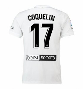 Valencia 2018/19 COQUELIN 17 Home Shirt Soccer Jersey