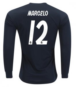 Marcelo Real Madrid 2018/19 Away Long Sleeve Shirt Soccer Jersey