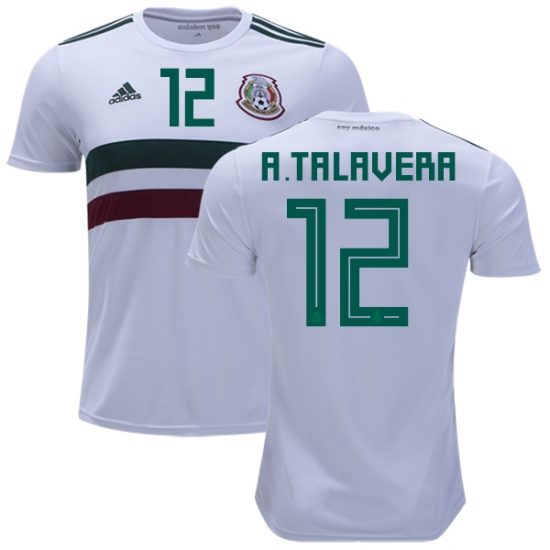 Mexico 2018 World Cup Away ALFREDO TALAVERA 12 Shirt Soccer Jersey - Click Image to Close