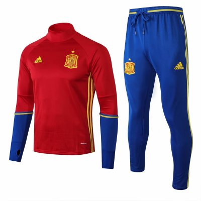 Spain 2016/17 Red Training Suit (Shirt+Trouser)