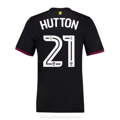 Aston Villa 2017/18 Away Hutton #21 Shirt Soccer Jersey