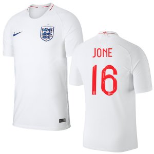 England 2018 FIFA World Cup PHIL JONES 16 Home Shirt Soccer Jersey