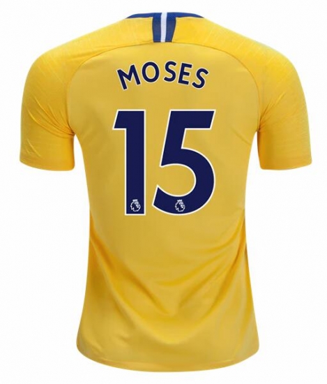 Chelsea 2018/19 Away Victor Moses 15 Shirt Soccer Jersey - Click Image to Close