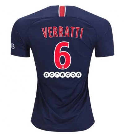 PSG 2018/19 Marco Verratti 6 Home Shirt Soccer Jersey
